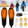 Heated Insoles Electric Heated Foot Warmer 3000mAh Rechargeable Battery Powered Trimmable Heated Shoe Insoles for Men Women Hunting Skiing Fishing