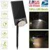 Solar Spotlights Outdoor 10LEDS Landscape Lights 120Â° Motion Sensor Lamps 180Â°Lighting IP65 Waterproof for Garage Garden Front Door