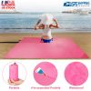 Portable Beach Blanket 4.6â€™ x 6.6â€™ Waterproof Foldable Camping Rug Pocket Sandproof Picnic Mat for Camping Picnic Hiking Grass Travel