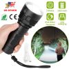 Tactical Military LED Flashlight Torch 50000LM USB Rechargeable Handheld Flashlight Torch w/ 3 Lighting Modes Strong Light Weak Light Strobe Mode