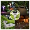 12Packs Solar Garden Lights Outdoor IP44 Waterproof Solar Pathway Lights Color Changing Landscape Lamps 10Hrs Lawn Lighting for Yard Driveway Walkway