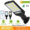 Solar Wall Light Outdoor 72 COB Beads PIR Motion Sensor Remote Control Wireless Lamps IP65 Waterproof Lighting For Garage Front Door Garden Pathway