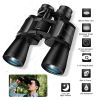 Portable Zoom Binoculars with FMC Lens Low Light Night Vision for Bird Watching Hunting Sports Events Concerts Adults Kids