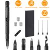 11 In 1 Tactical Pen Gear Set Multi-tool Survival Pen Set Cool Gadget Gift for Men EDC Glass Breaker LED Flashlight Ballpoint Pen Whistle Ink Refills