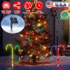 Solar Christmas Candy Cane Light IP55 Waterproof Stake Light Lamp for Patio Yard Garden Pathway Outdoor Christmas Decorative Light