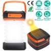 Solar Camping Lantern LED Collapsible Tent Lamp USB Rechargeable Portable Emergency Camping Light for Hiking Fishing Outdoor