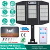 Solar Wall Light Outdoor 33 COB Beads PIR Motion Sensor Remote Control Wireless Lamps IP45 Waterproof Lighting for Garage Front Door Garden Pathway