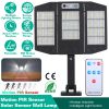 Solar Wall Light Outdoor 264Pcs LED Beads PIR Motion Sensor Remote Control Wireless Lamps IP45 Waterproof Lighting for Garage Front Door Garden Pathwa