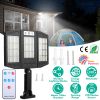 Solar Wall Light Outdoor 33 COB Beads PIR Motion Sensor Remote Control Wireless Lamps IP45 Waterproof Lighting for Garage Front Door Garden Pathway