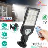 Solar Wall Light Outdoor 72 LED Beads PIR Motion Sensor Remote Control Wireless Lamps IP45 Waterproof Lighting for Garage Front Door Garden Pathway