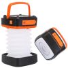 Solar Camping Lantern LED Collapsible Tent Lamp USB Rechargeable Portable Emergency Camping Light for Hiking Fishing Outdoor