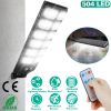 Solar Powered Wall Light 504 LED Beads PIR Motion Sensor Lamp Outdoor IP65 Waterproof with Remote Control for Garage Front Door Garden Pathway