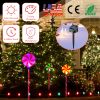 Solar Christmas Candy Light Set of 3 IP65 Waterproof Solar Lollipops Stake Lamp for Patio Yard Garden Pathway Outdoor Christmas Decorative Light