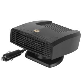 24V 180W Portable Car Heater Heating Fan 2 in 1 Defroster Defogger Demister Windshield Heater Automotive Cooling Fan with 360°Rotating Base