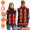 Heated Vest Men Women Heated Jacket with 23 Heating Zones 3 Heat Levels USB Powered Machine Washable for Winter Hiking Skiing Skating Outdoor Activiti