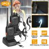 2 x Baofeng BF-888S Walkie Talkies Two Way Radio UHF 16CH 400-470MHZ Long Range