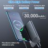 30000mAh Fast Charging Power Bank PD18W Fast Charger Portable Phone Charger with 1 USB Cable Fit For IOS Phone 15 14 13 And More