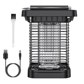 Electric Solar Powered Bug Zapper 1076Sq.Feet Range Mosquito Killer Lamp IP65 Waterproof  Insect Fly Trap Catcher for Indoor Outdoor