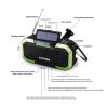 Solar Radio Hand Crank Emergency Flashlight Reading Light AM FM NOAA Phone Charger SOS Alarming Outdoor Survival Power Bank