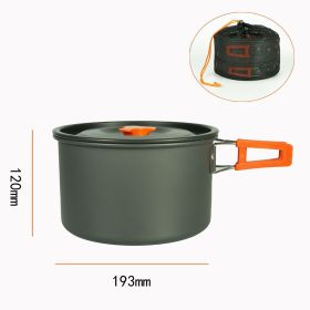 Small Outdoor Camping Cooker; Boiling Kettle Frying Pan & Stock Pot; Portable Travel Equipment; Sports & Outdoor Supplies (Model: Stock Pot)